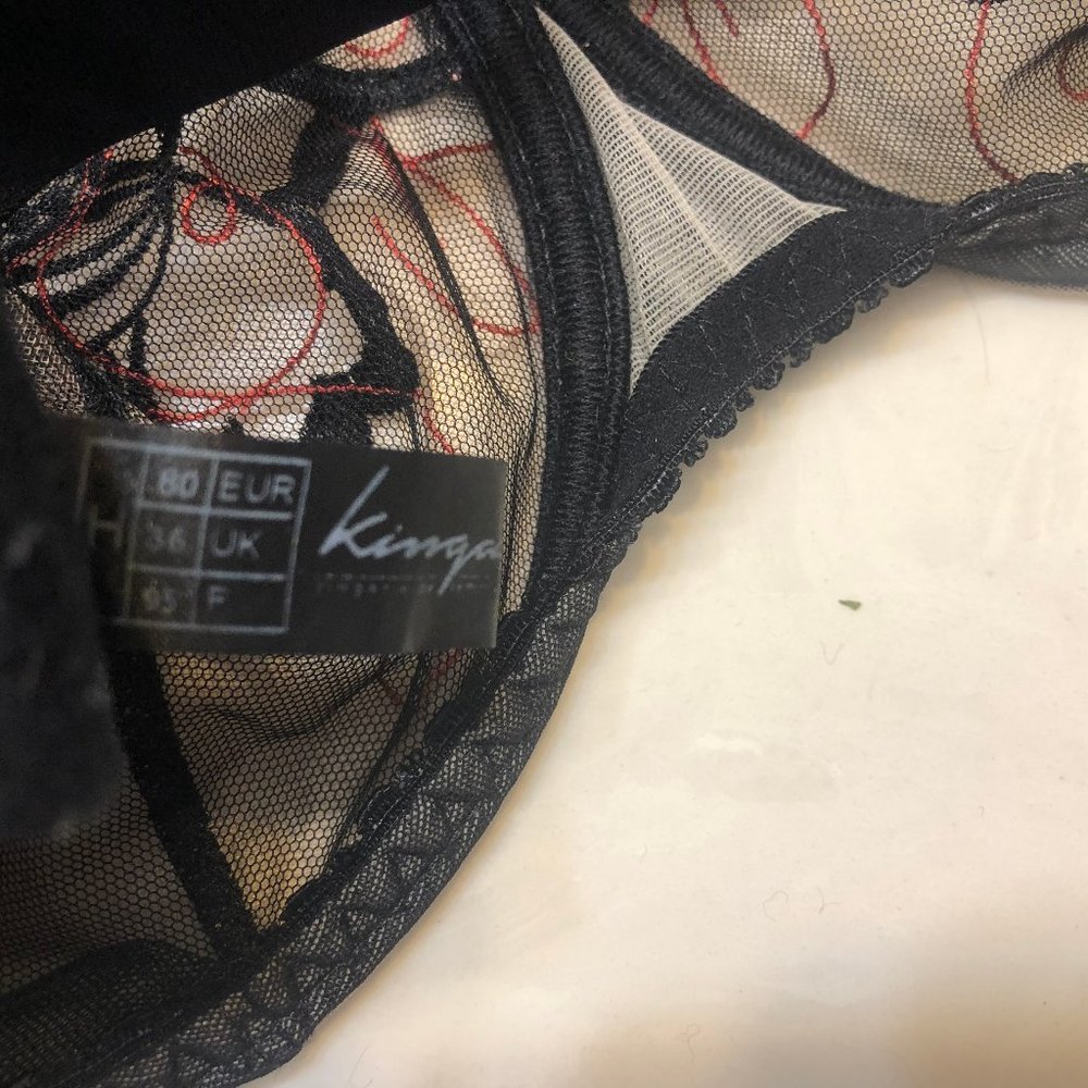 Black and Tan Underwire Bra